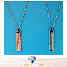 Vente en gros de bijoux à la mode Collier pendentif en forme de conception simple Collier bijoux en argent N6776